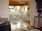 Frameless glass doors