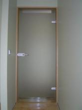 Frameless glass doors