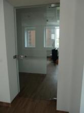 Frameless glass doors